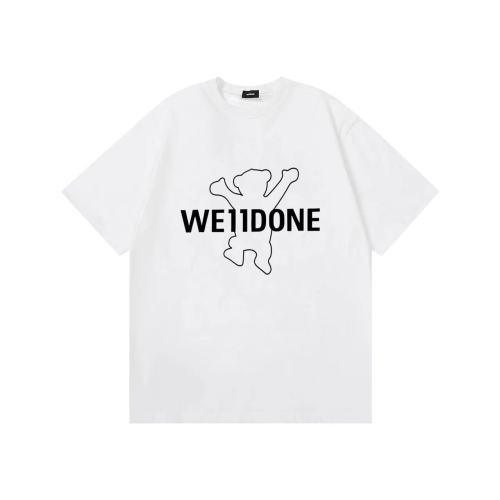 WE11DONE Bear Print Tee White