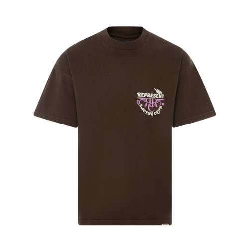 REPRESENT  RACING CLUB BROWN TEE