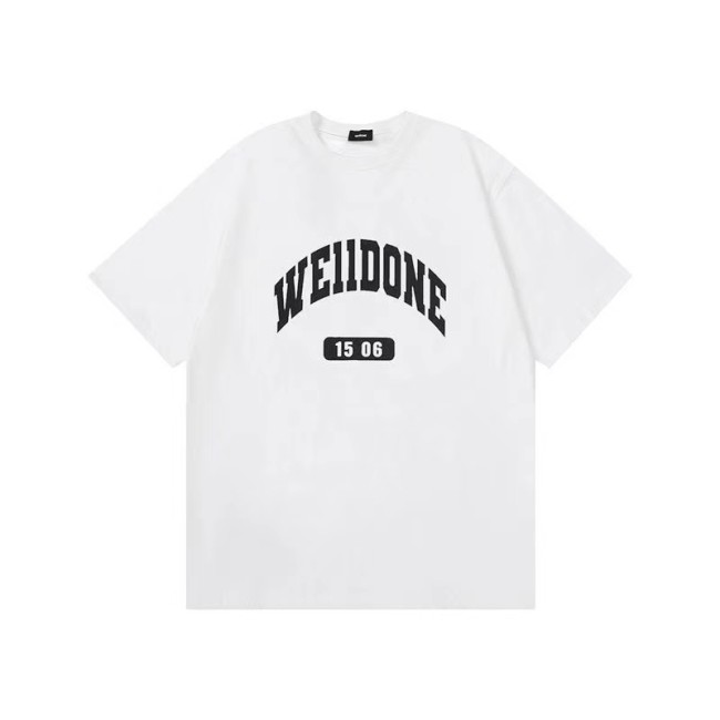 WE11DONE Old School Campus Logo Tee White
