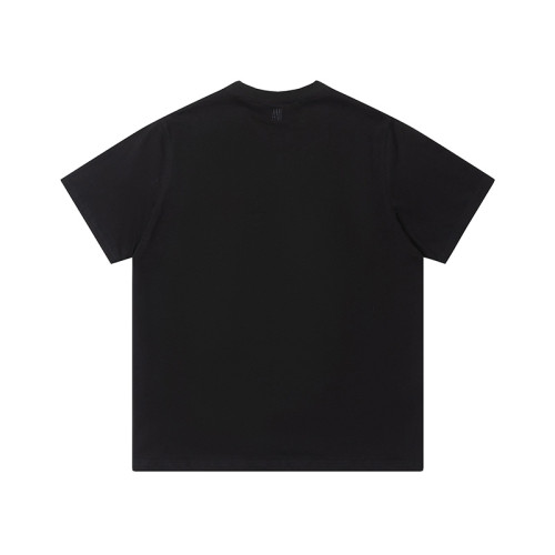 AMI Yellow Logo Tee Black