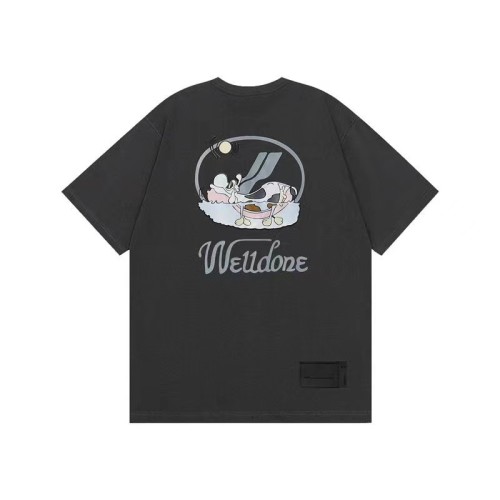 WE11DONE Cow Print Tee Grey