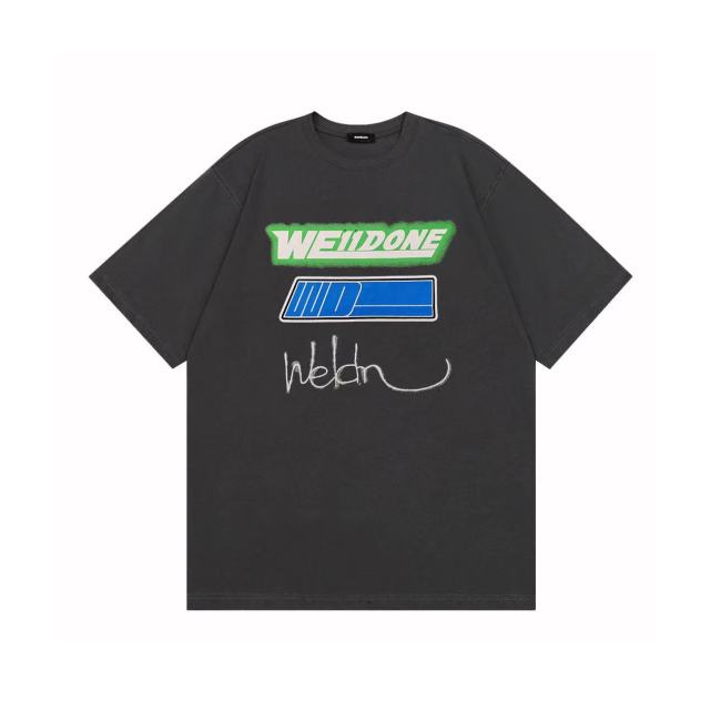 WE11DONE Sign Logo Tee Grey