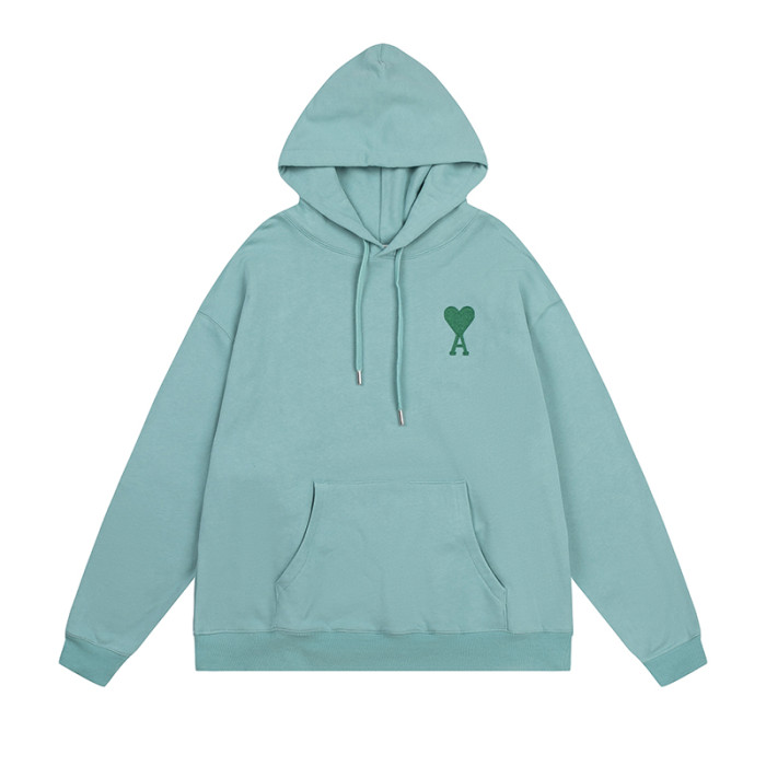 AMI Classic Logo Hoodie Mint Green