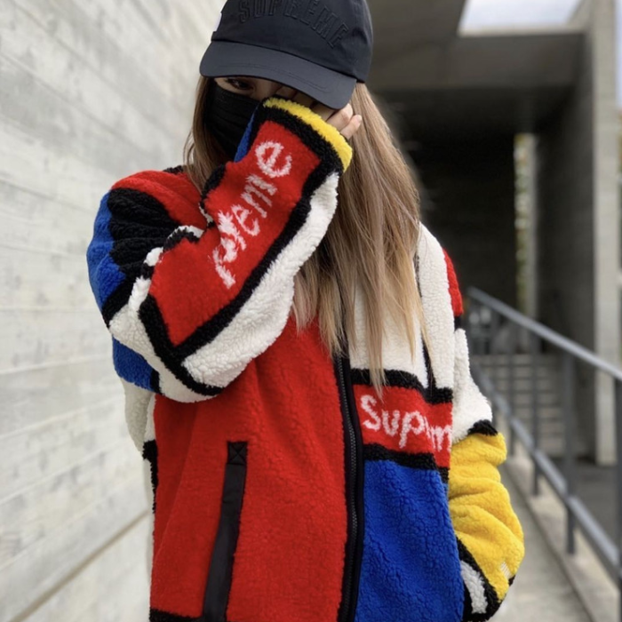 Supreme Reversible Colorblocked Jacket Red