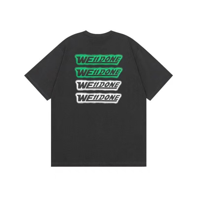 WE11DONE Barrage Letter Logo Tee Grey