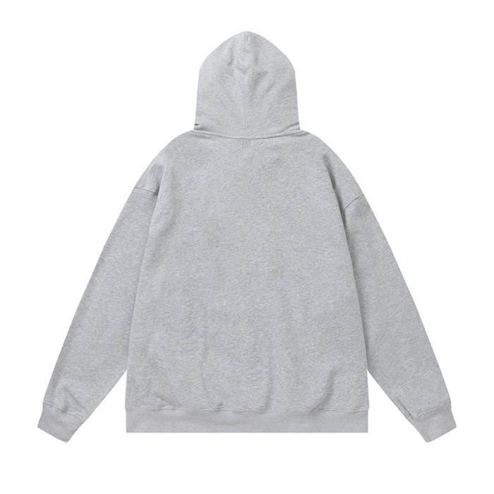 AMI  Small Logo Hoodie Grey