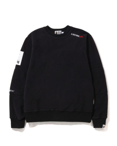 A Bathing Ape X Polartec Wide Fit Crewneck In Black