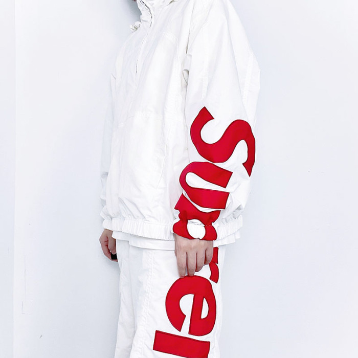 Supreme Spellout Track Jacket White