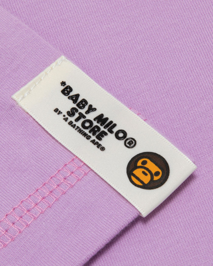 A Bathing Ape Baby Milo print tee In Purple