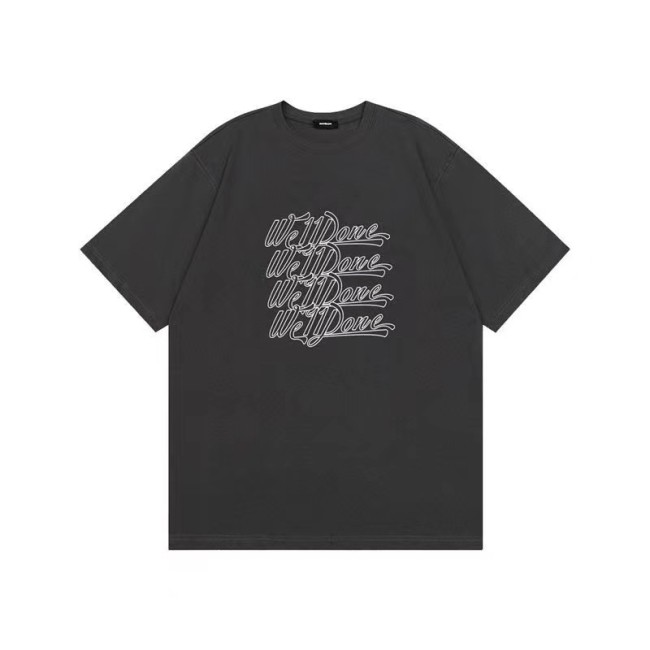 WE11DONE Sketch Barrage Print Tee Grey