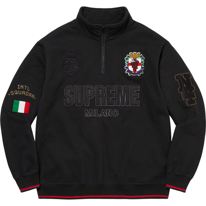 Supreme Milano Half Zip Pullover Black
