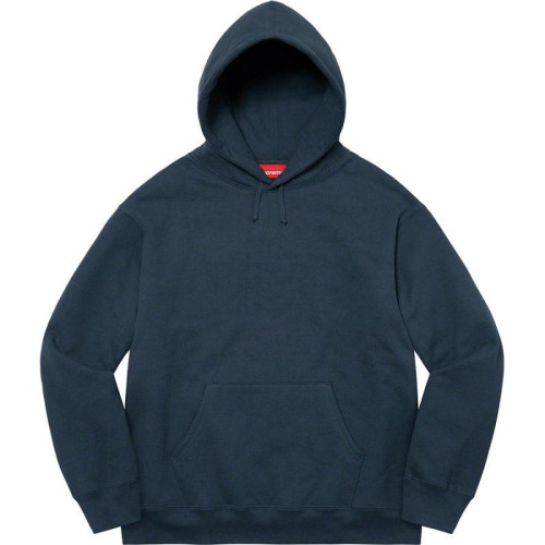 Supreme Satin Applique Hooded Sweatshirt Navy