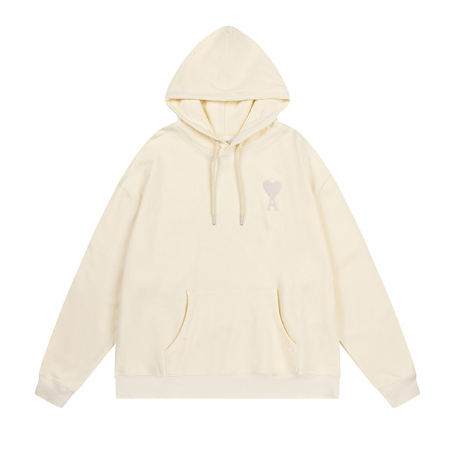 AMI Classic Logo Hoodie Cream