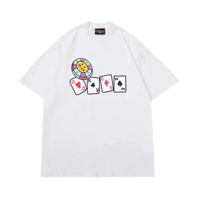 Drew House Chips Short Sleeve Cotton T-Shirt White