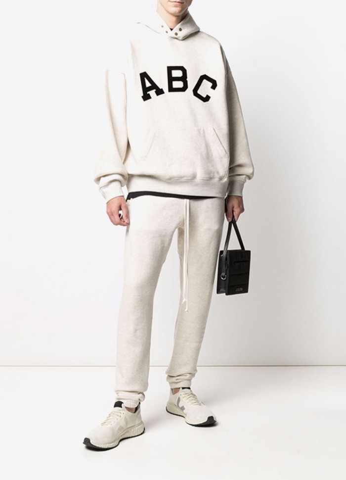 FEAR OF GOD ESSENTIALS ABC PRINT HOODIE