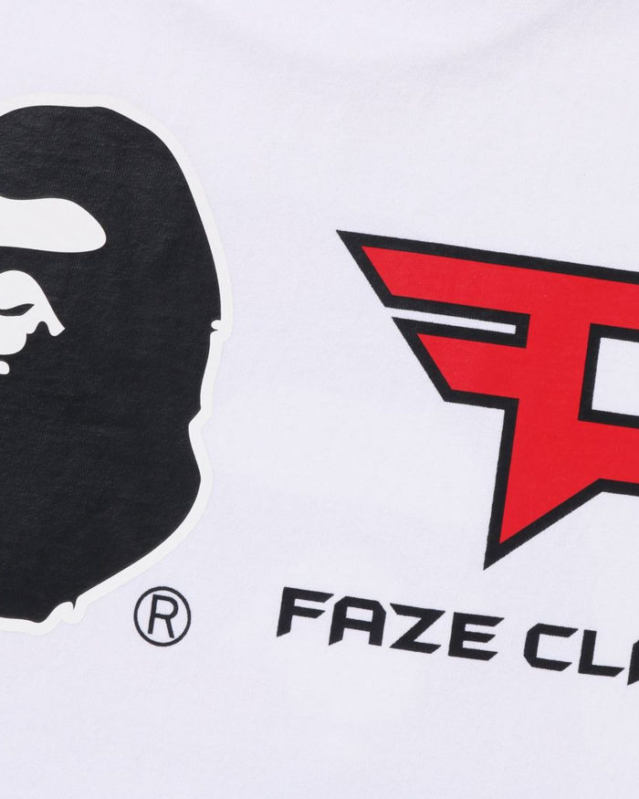 A Bathing Ape X Faze Clan Tee In White