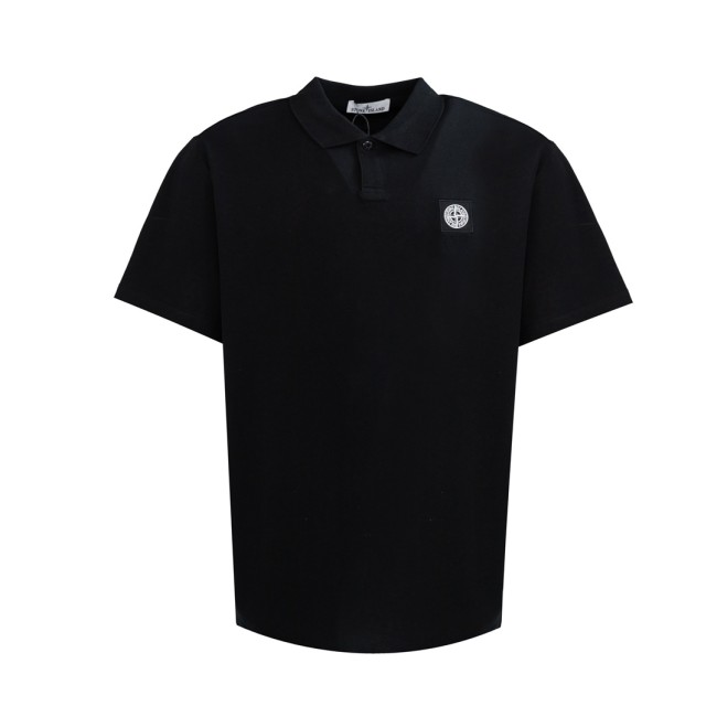 Stone Island Polo In Black