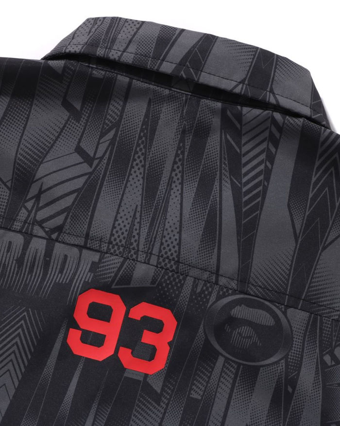 A Bathing Ape Speed Racer Relaxed Fit Shirt In Black