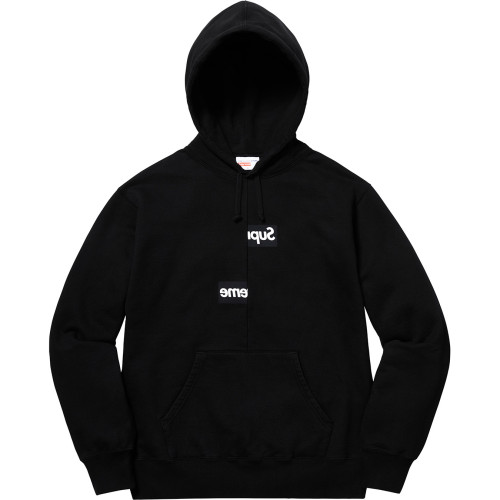 Supreme ×CDG Box Logo Hoodie Black