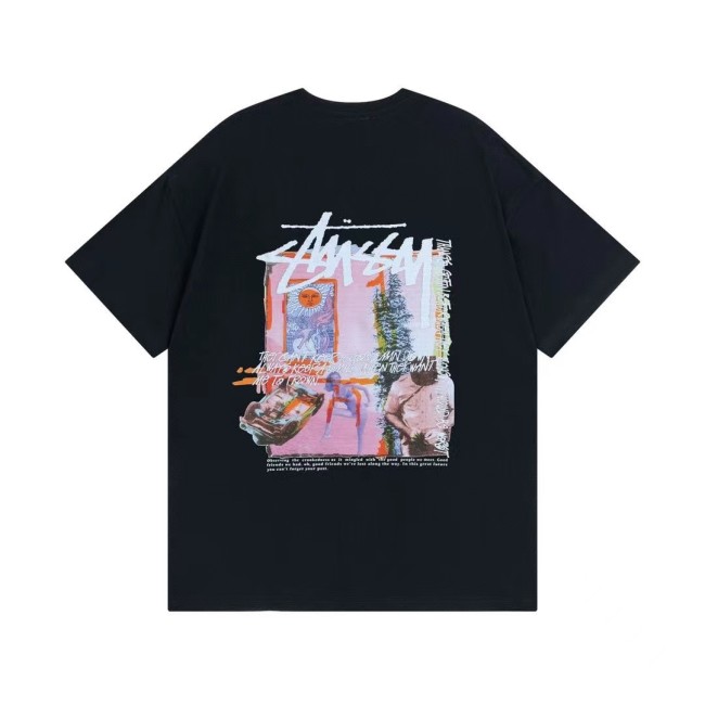 STUSSY Daydream Pig.Dyed Tee In Black