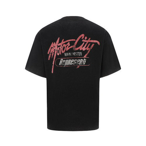 REPRESENT MOTOR CITY POCKET BLACK TEE