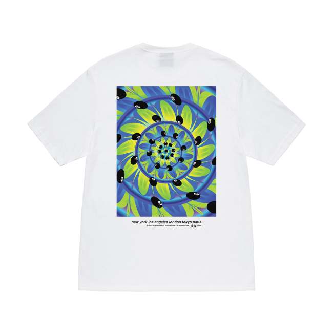 STUSSY Rabbit Hole Tee In White