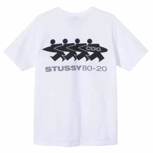 STUSSY x CDG SURFMAN 80-20 ANNIVERSARY LOGO TEE