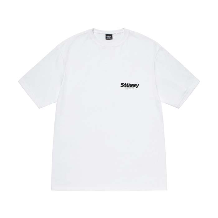 STUSSY Rabbit Hole Tee In White