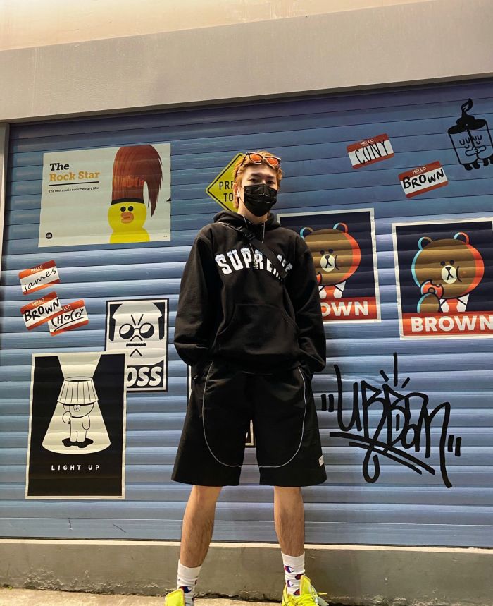 Supreme Icy Arc Logo Hoodie Black/White