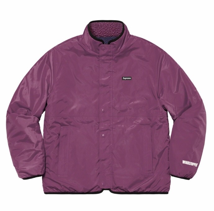 Supreme Reversible Colorblocked Jacket Purple
