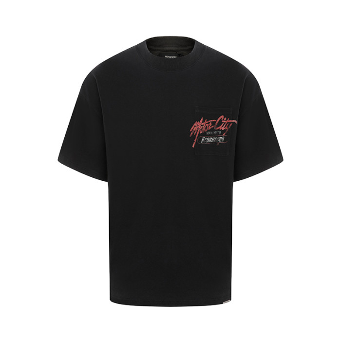 REPRESENT MOTOR CITY POCKET BLACK TEE