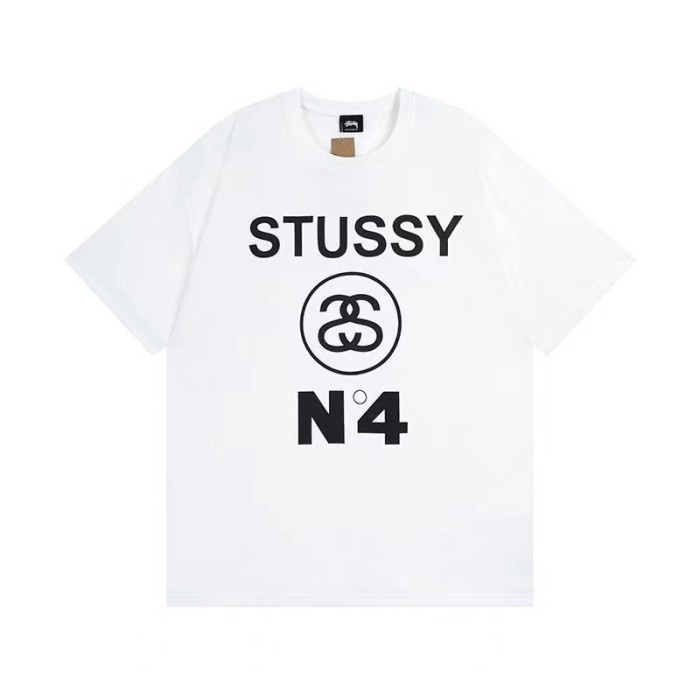 STUSSY No.4 Pigment Dyed Tee In White