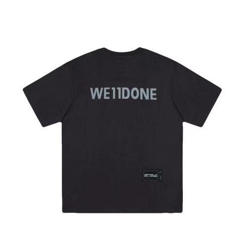 WE11DONE Advertising Poster Printing Tee Black