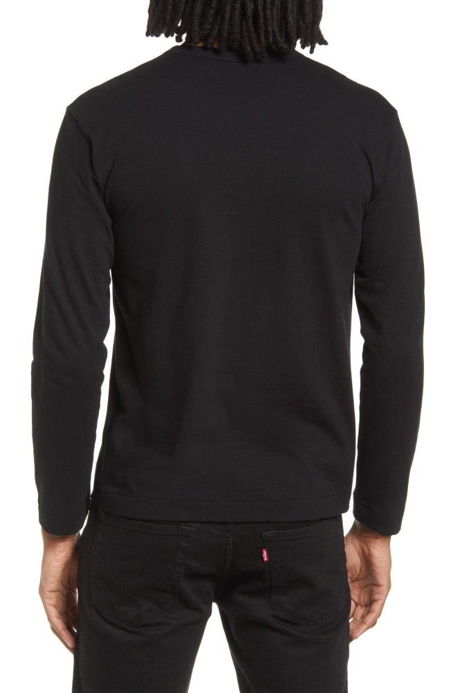 Small Heart Long Sleeve Cotton T-Shirt