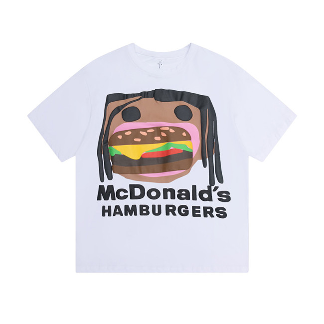 Travis Scott McDonald'S Hamburgers Tee White