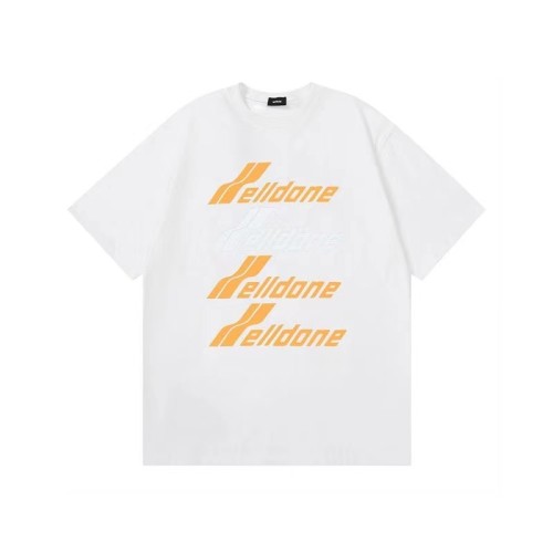 WE11DONE Contrasting Barrage Print Tee White