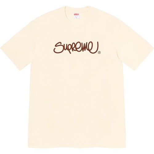 Supreme Handstyle Tee Cream