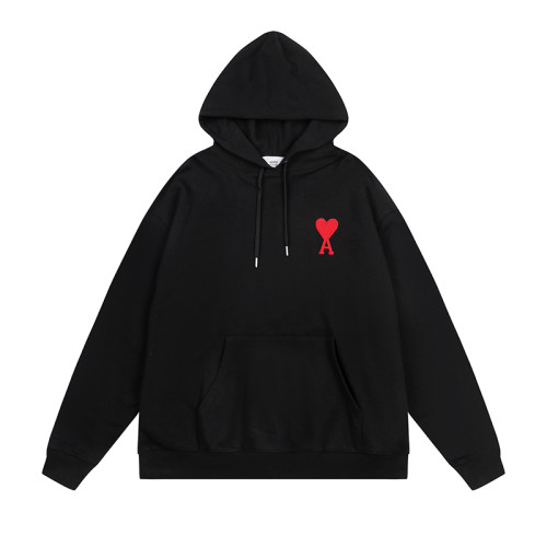 AMI Classic Logo Hoodie Black