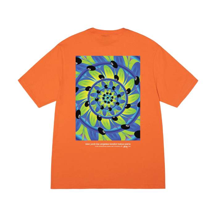 STUSSY Rabbit Hole Tee In Orange