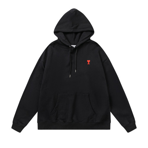 AMI  Small Logo Hoodie Black