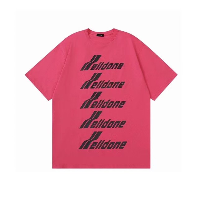 WE11DONE Barrage Print Tee Pink