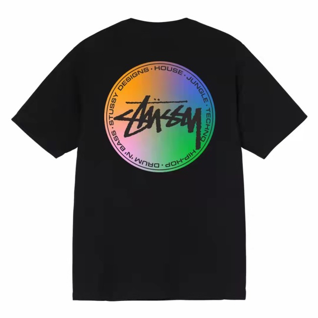 STUSSY COLOR GARDIENT LOGO TEE