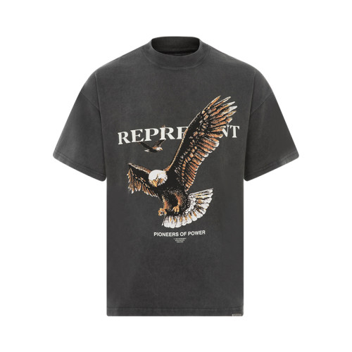 REPRESENT PIONEERS OF POWER VINTAGE GREY TEE
