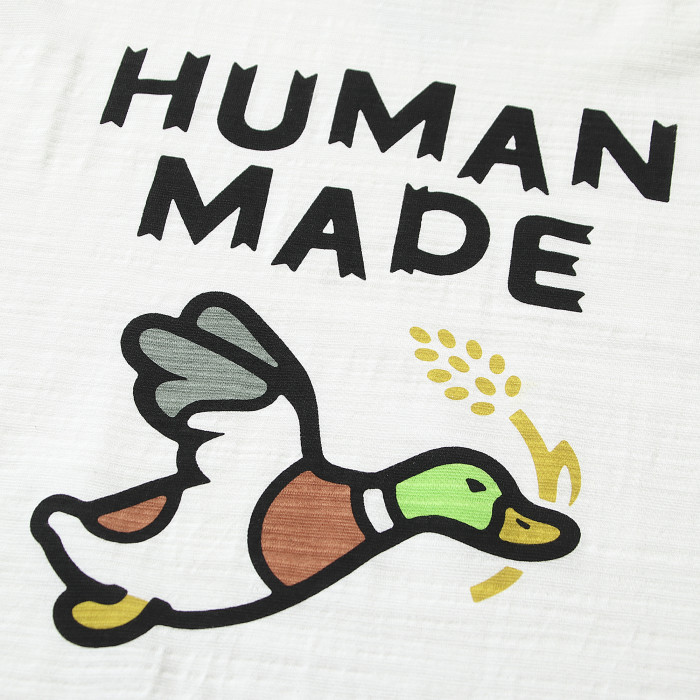 Human Made Rice Ear Duck  Logo Tee White