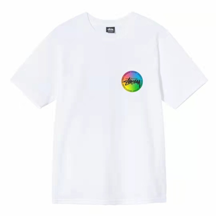 STUSSY COLOR GARDIENT LOGO TEE