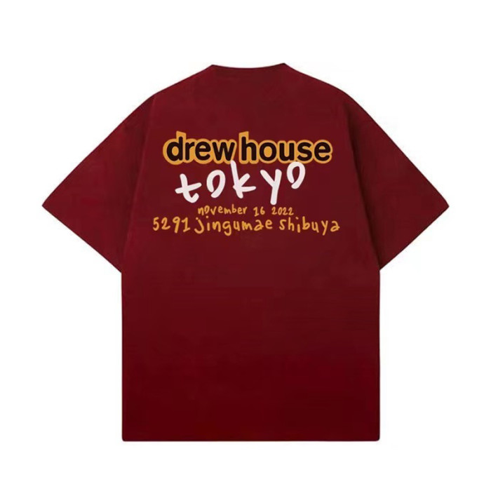 DREW HOUSE TOYKO POP-UP EXCLUSIVE T-SHIRT WINE RED