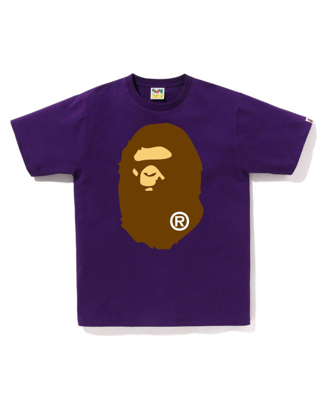 A Bathing Ape Big Ape Head Tee In Purple