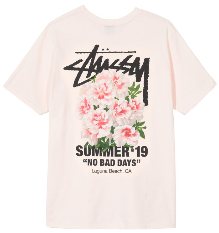 Stussy Summer ‘19 - Carnation “NO BAD DAYS” TEE