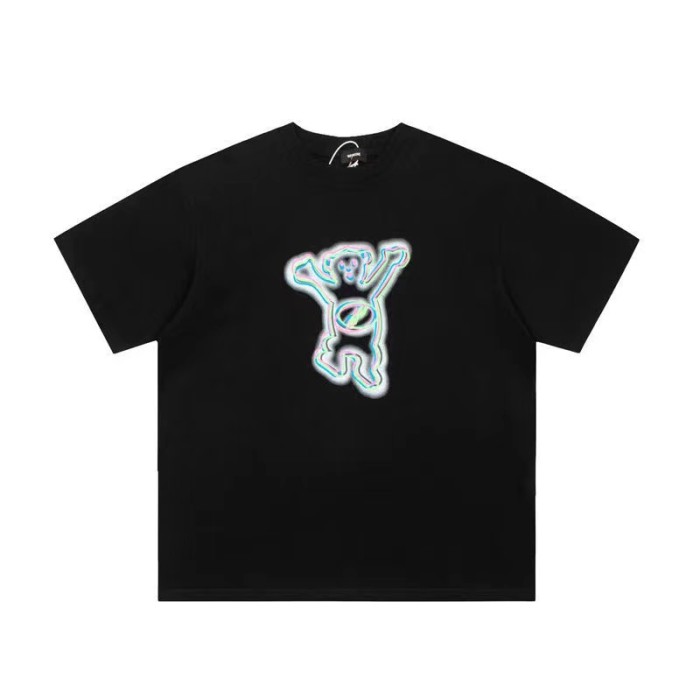 WE11DONE Colorful Bear In Black