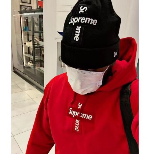 Supreme Cross Box Hoodie Red